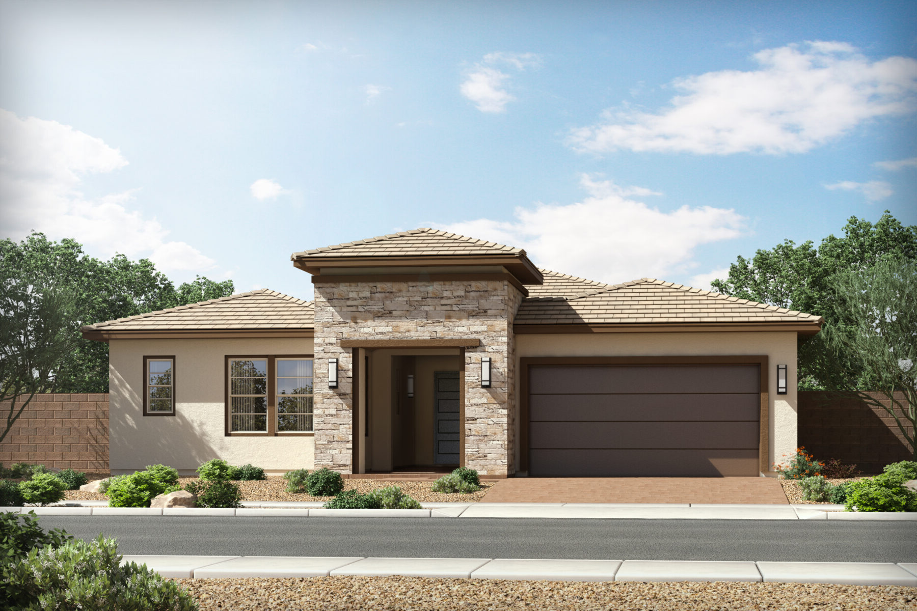 Gardeners Enclave new homes phoenix Agave Modern Prairie Elevation