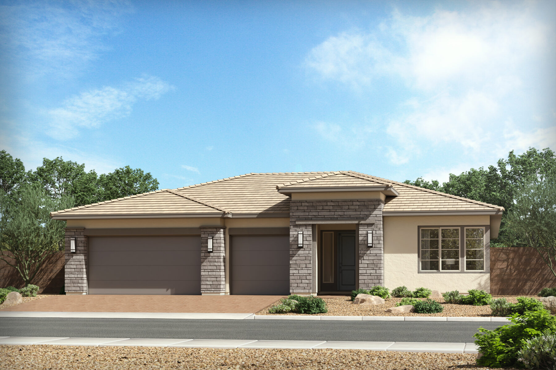 Gardeners Enclave new homes phoenix Marigold Floor plan Modern Prairie Elevation
