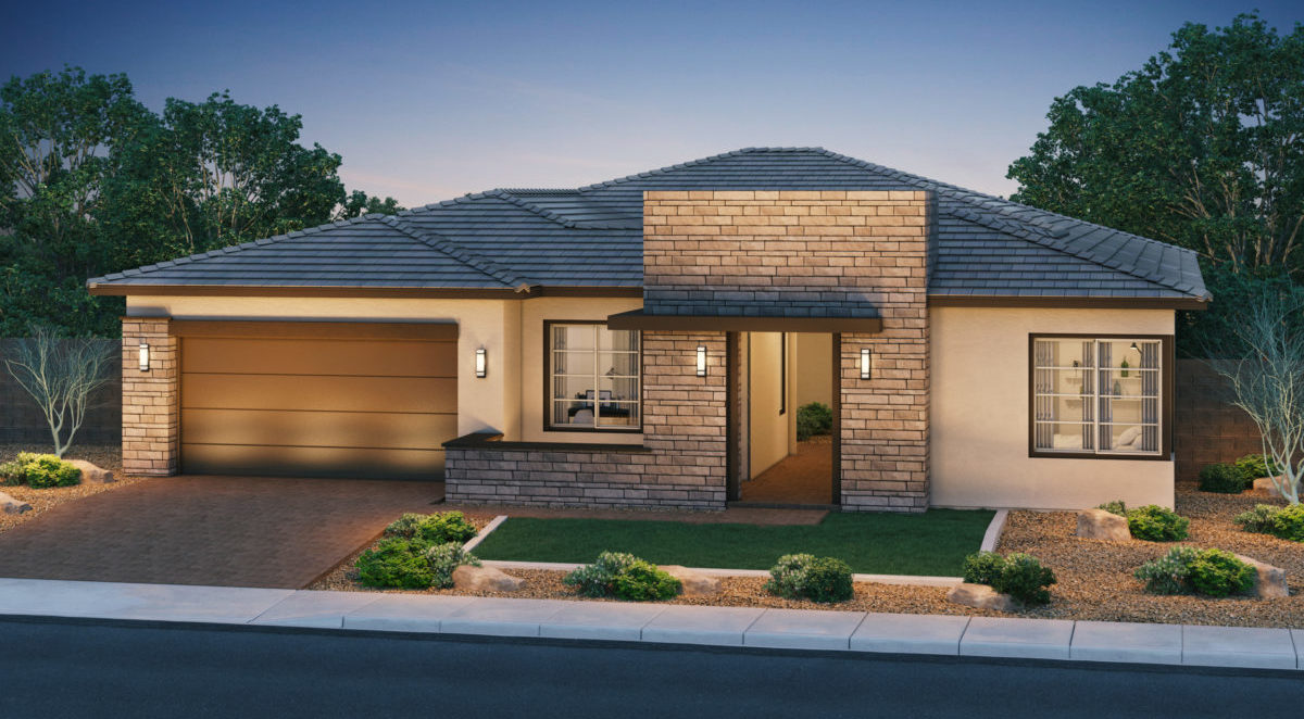 Preakness Estates new homes cave creek Secretariat Modern Prairie Elevation