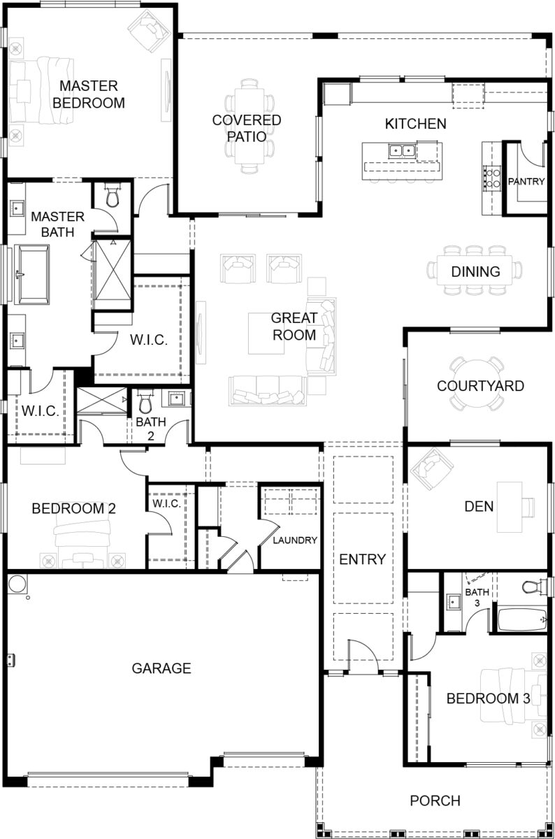 Gardeners Enclave new homes phoenix Marigold Floor plan