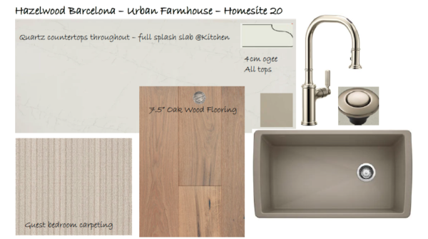 Homesite 20 Hazelwood selections home