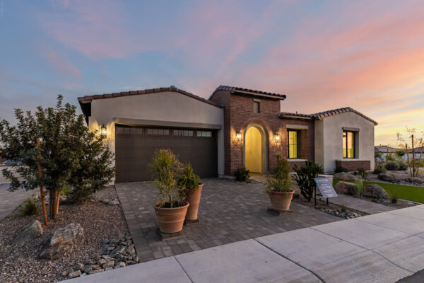 Hazelwood Model--Willamette Floor Plan in Spanish Hacienda elevation style