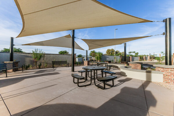 Hazelwood Covered seating amenity