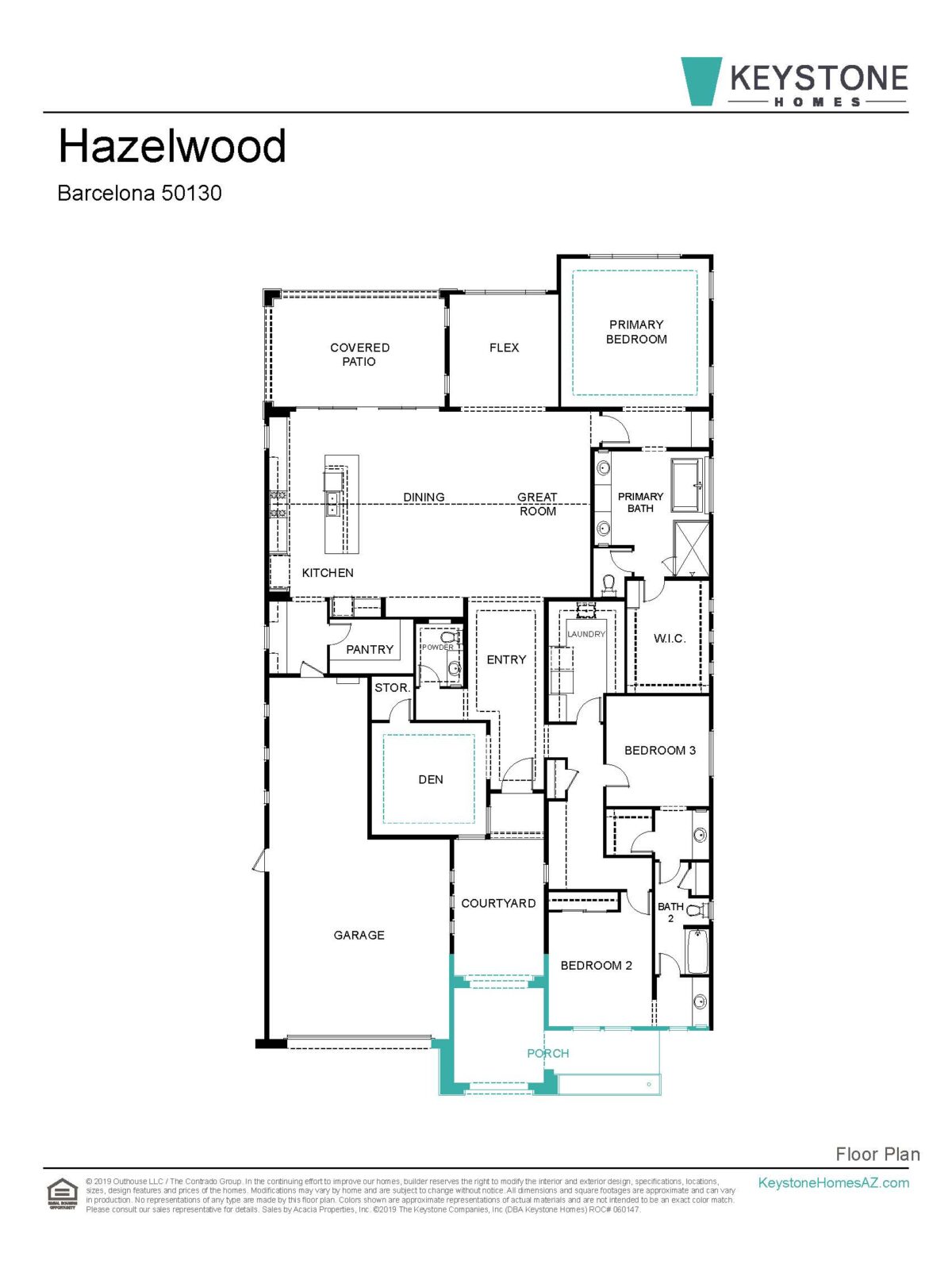 Hazelwood Homesite 11 floor plan with options