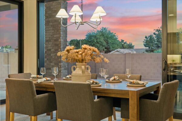 Homesite #4 Hazelwood dining room with view of patio