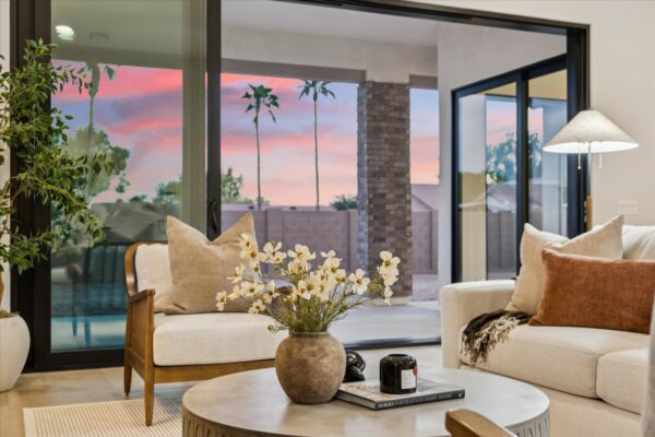 Homesite #4 Hazelwood great room with view of patio